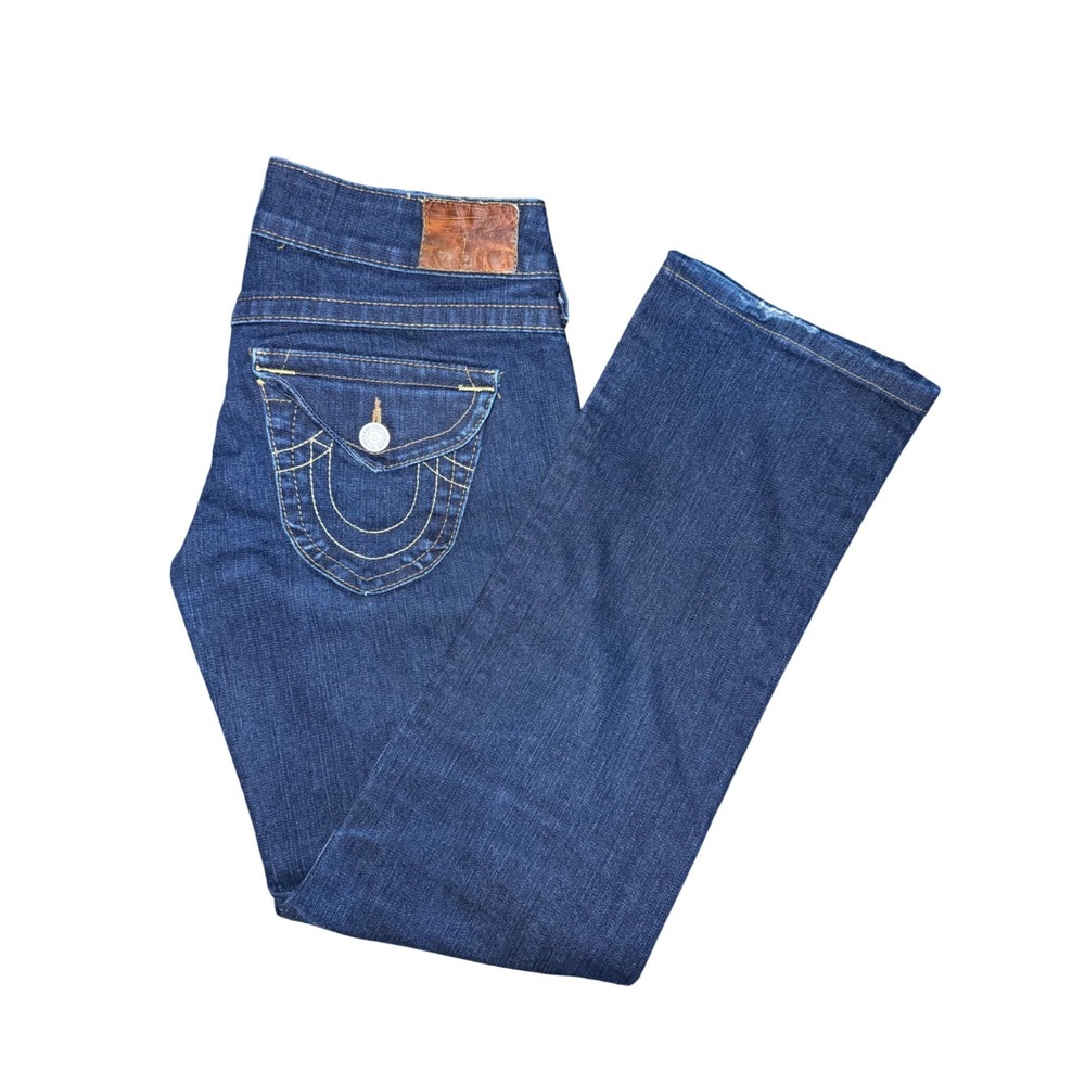 Women's Dark Blue Straight Leg Jeans